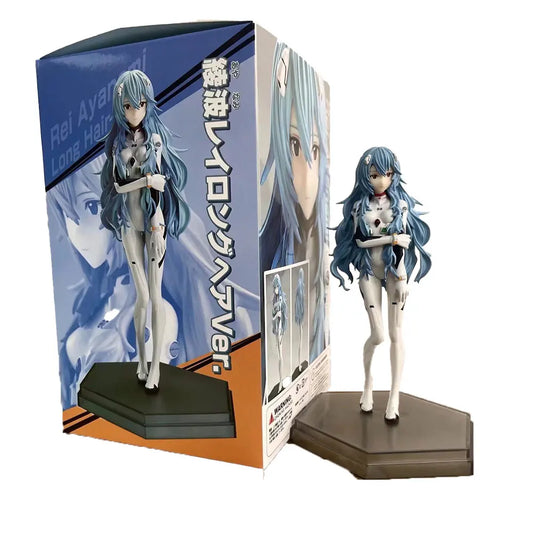 Long haired Rei Ayanami figurine