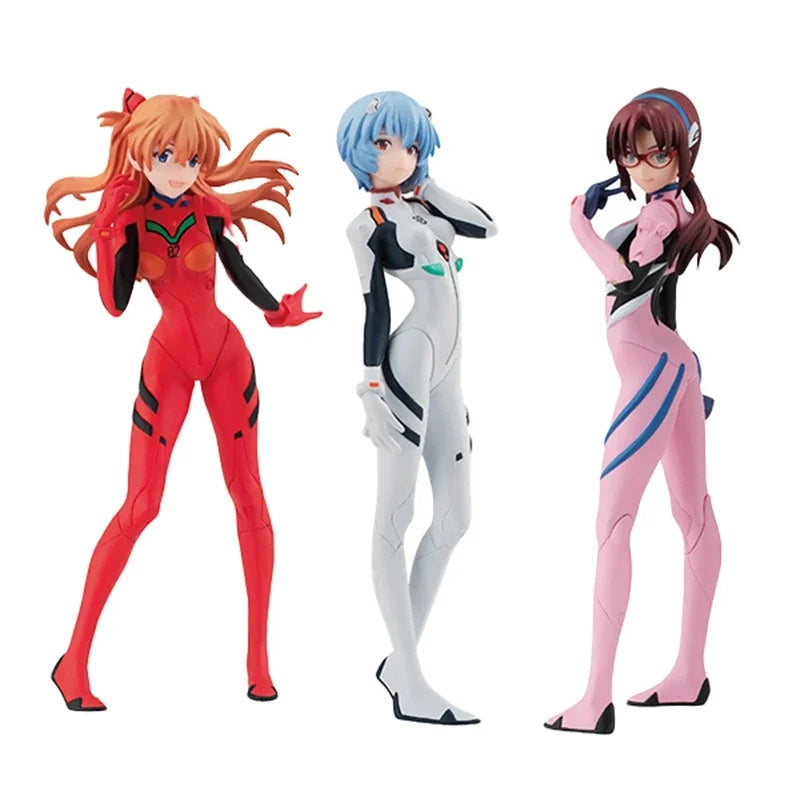 Asuka Langley, Rei Ayanami, Mari Makinami Figurines